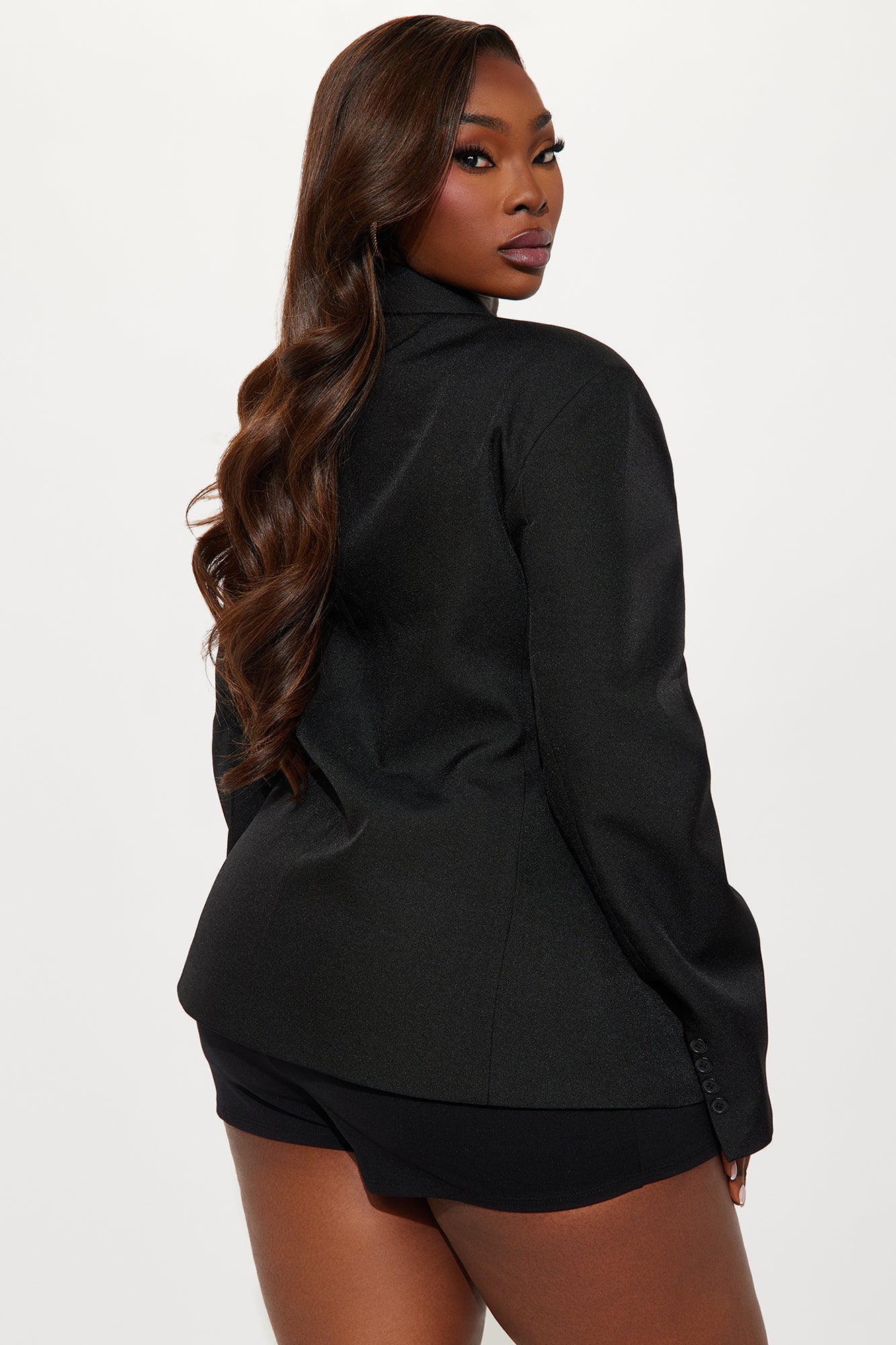 Something Suttle Oversized Blazer - Black